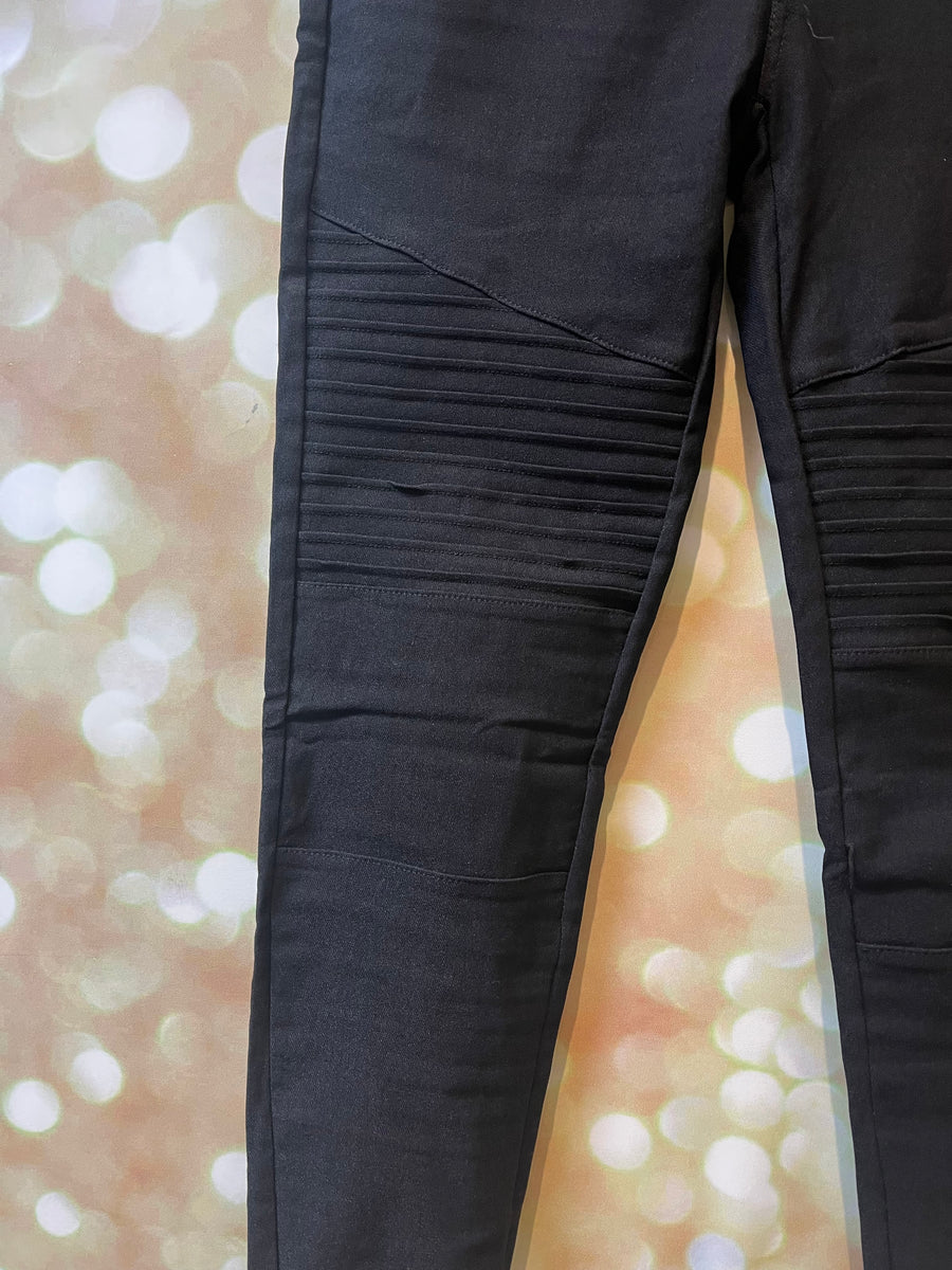 Biker stretch jeggings Elz Belles