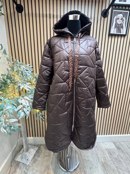 Studio Quilted Longline Coat