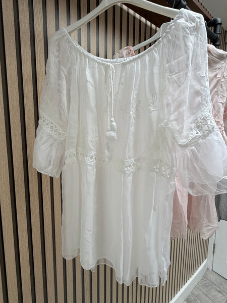 Bardot Sheer Silky Top