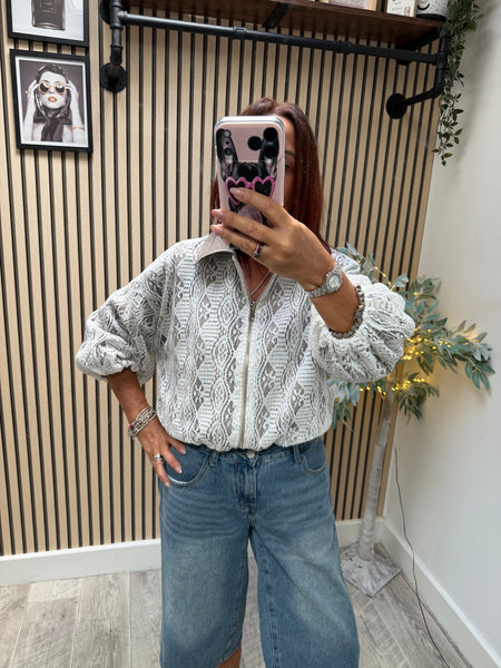 Reversible Bubble hem Bomber Jacket