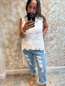 Crochet Hi Low Top