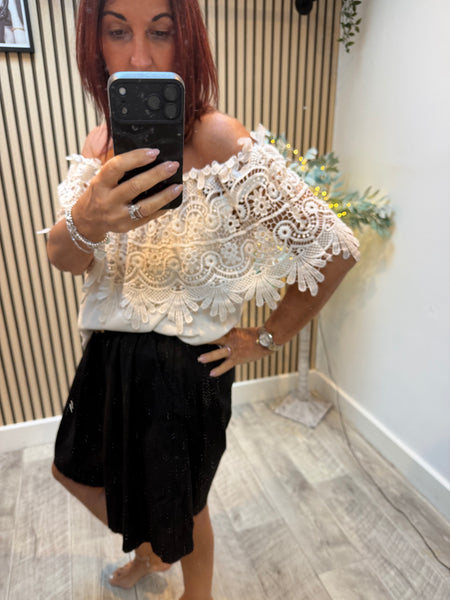 Bardot Lace top