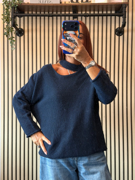 Slash Neck Jumper
