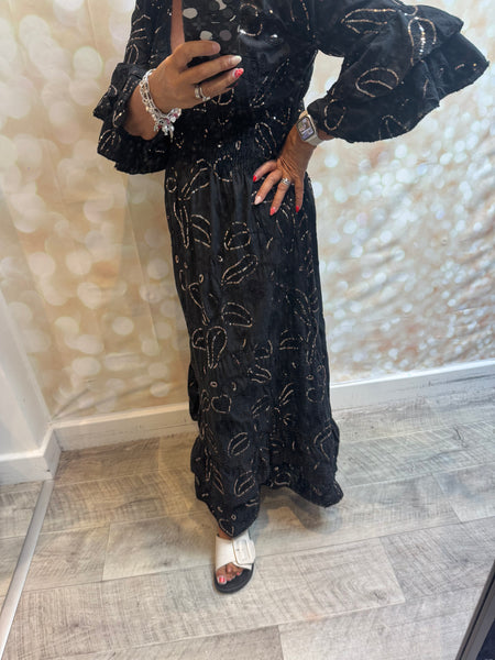 Studio Sequin Embellished  Maxi Dress