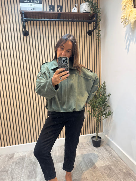 Viral Inspired Bubble Hem  Bomber  jacket