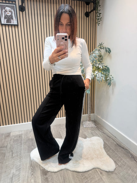 Scuba Striped Wide Leg Joggers