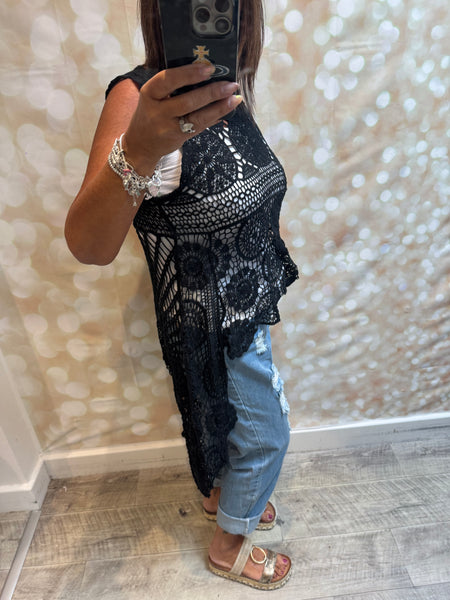 Crochet Hi Low Top