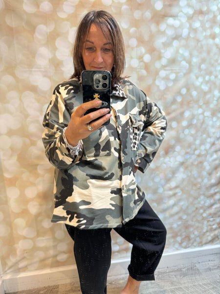 Camo / Leopard Shacket
