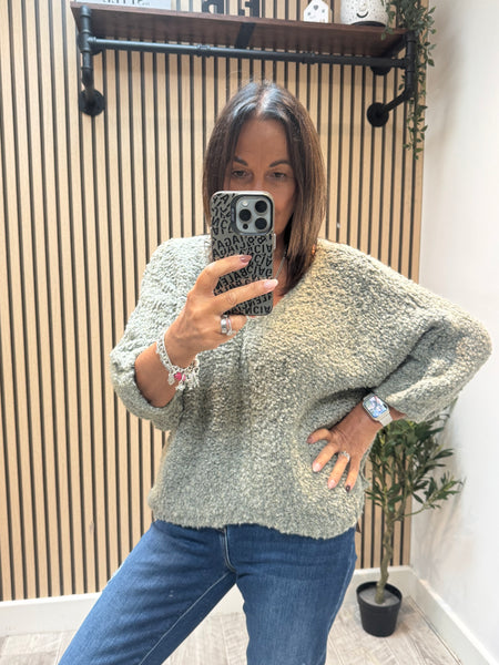 Popcorn Knit  Jumper