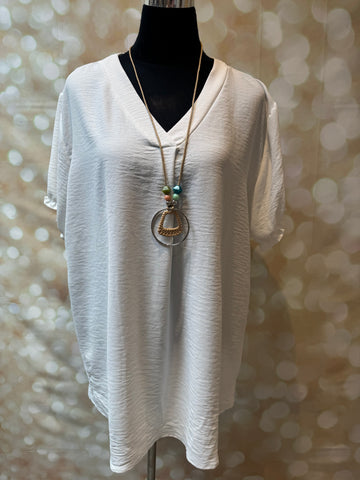 Curve Swing Crinkle Top