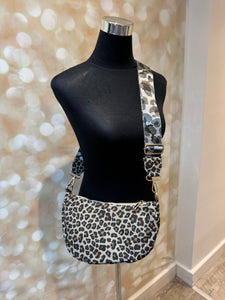 Across body Leopard Bag with leopard Strap