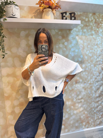 Silky Knit Boxy Jumper