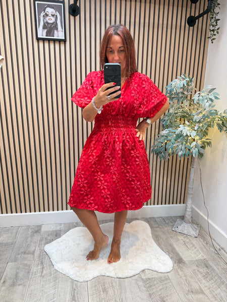 Floral Applique Dress