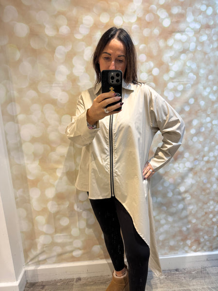 ID Asymetrical Zip Shirt