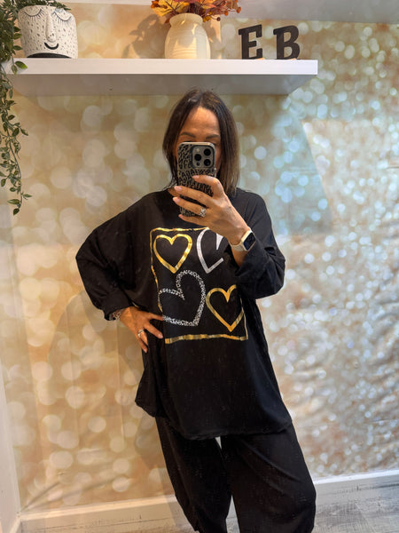 Metallic Heart Tunic / Dress
