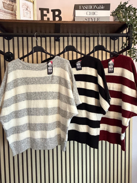 Striped soft knit jumper