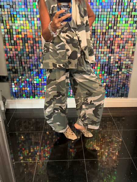 Camo  2 Piece Trouser / waistcoat set