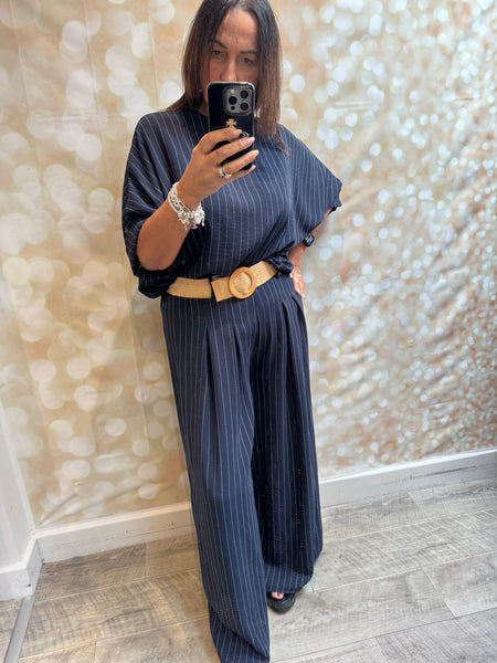 Pinstripe Trouser Set