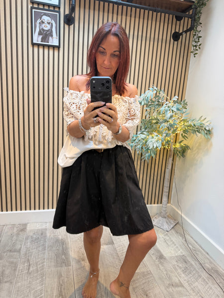 Cotton Belted Shorts