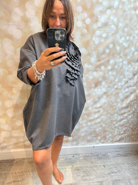 Corsage Scuba Dress