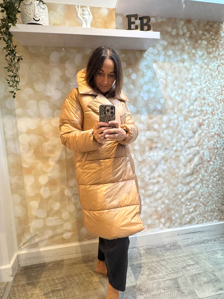 Quilted Midi Coat