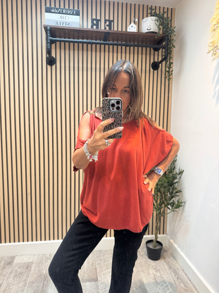 Soft Knit Cold Shoulder Jumper