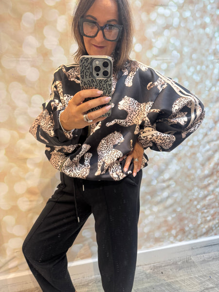 Scuba Leopard Bomber Jacket