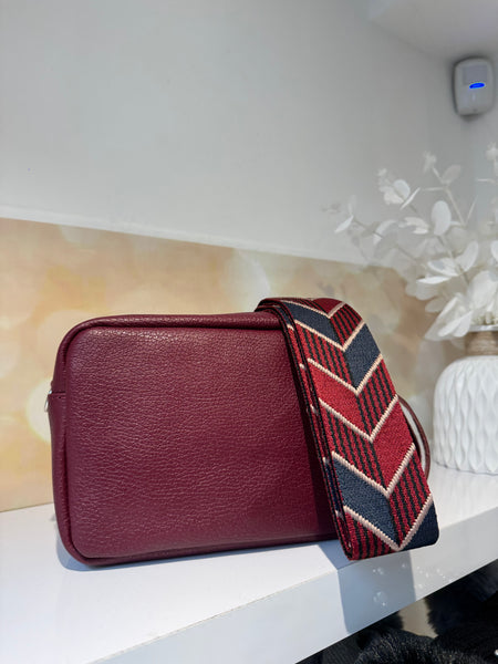 Leather Tassel Bag with Multi Strap