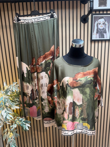 Riviera silky Palazzo trousers /Tunic