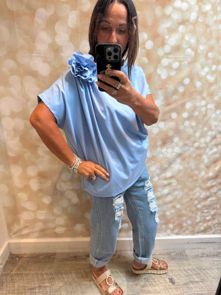 Scuba Drape Corsage Top