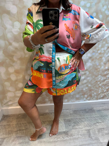 Vacay 2 Piece Short/Shirt  Set