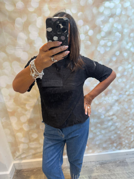 Boxy textured T-Shirt