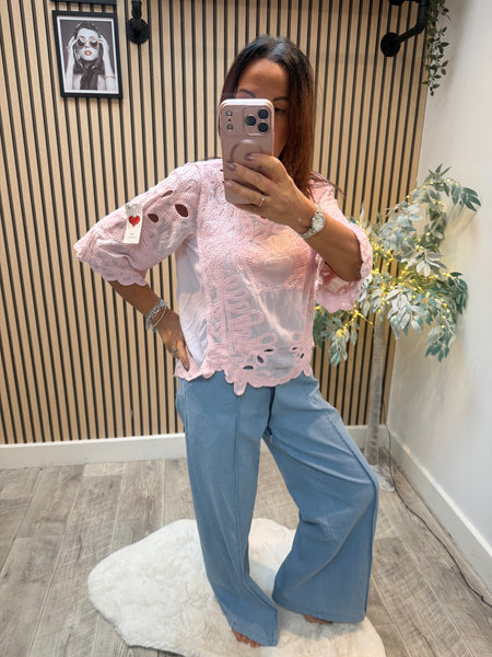 Crochet Bell Sleeve Top