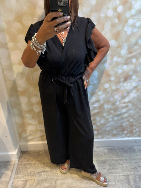 Wrap Over Palazzo Jumpsuit