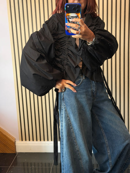 Rouched front jacket
