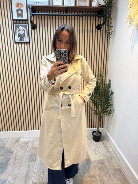 Suedette Soft Touch Trench Coat
