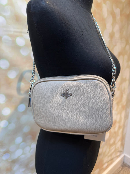 Across body Bee Bag with chain Strap