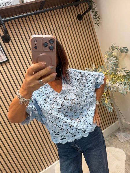 Floral crochet Jumper