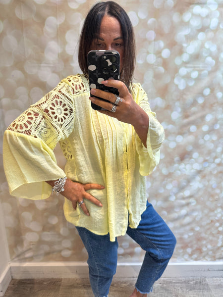 Crochet shoulder/back blouse