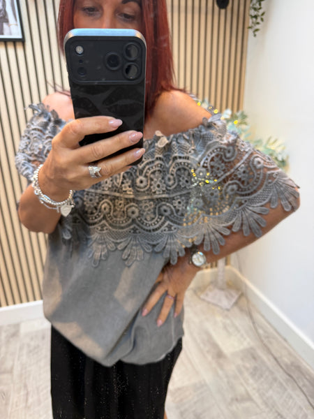 Bardot Lace top
