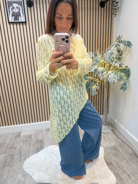 Lace Asymetrical Tunic