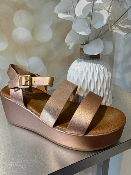 Wedge Double Strap Sandal