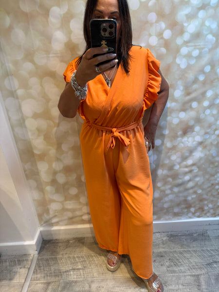Wrap Over Palazzo Jumpsuit