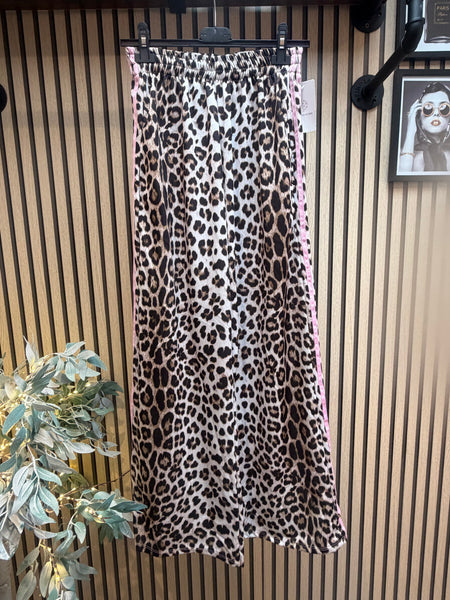 Leopard Wide Leg Joggers