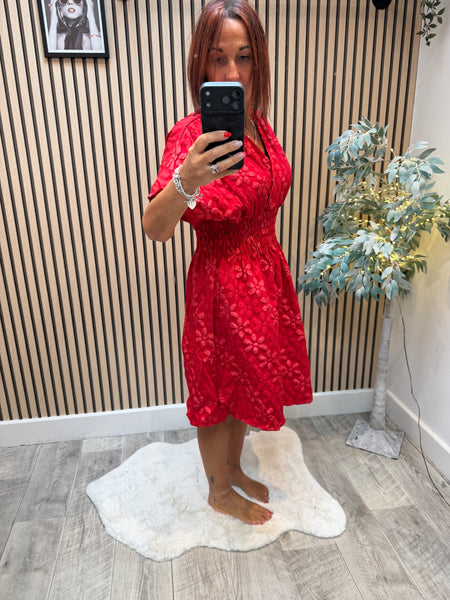 Floral Applique Dress