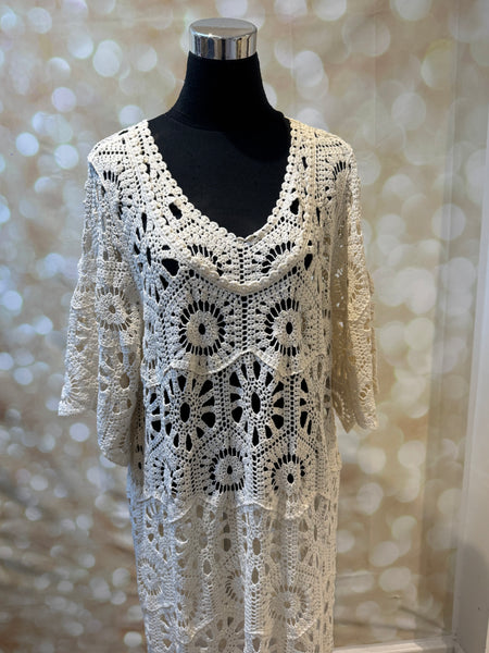 Crochet Midi Dress
