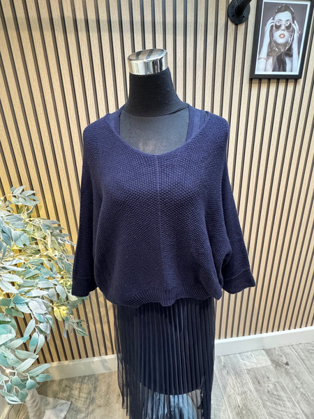 2 Piece Pleated Tulle Dress/Jumper Set