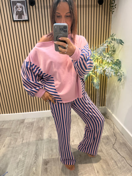 Striped Palazzo / Top   set