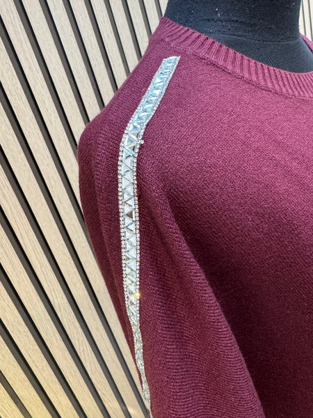 Soft Knit Jumper with embellished trim