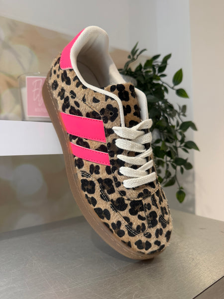 Leopard Chunky Sole Trainer